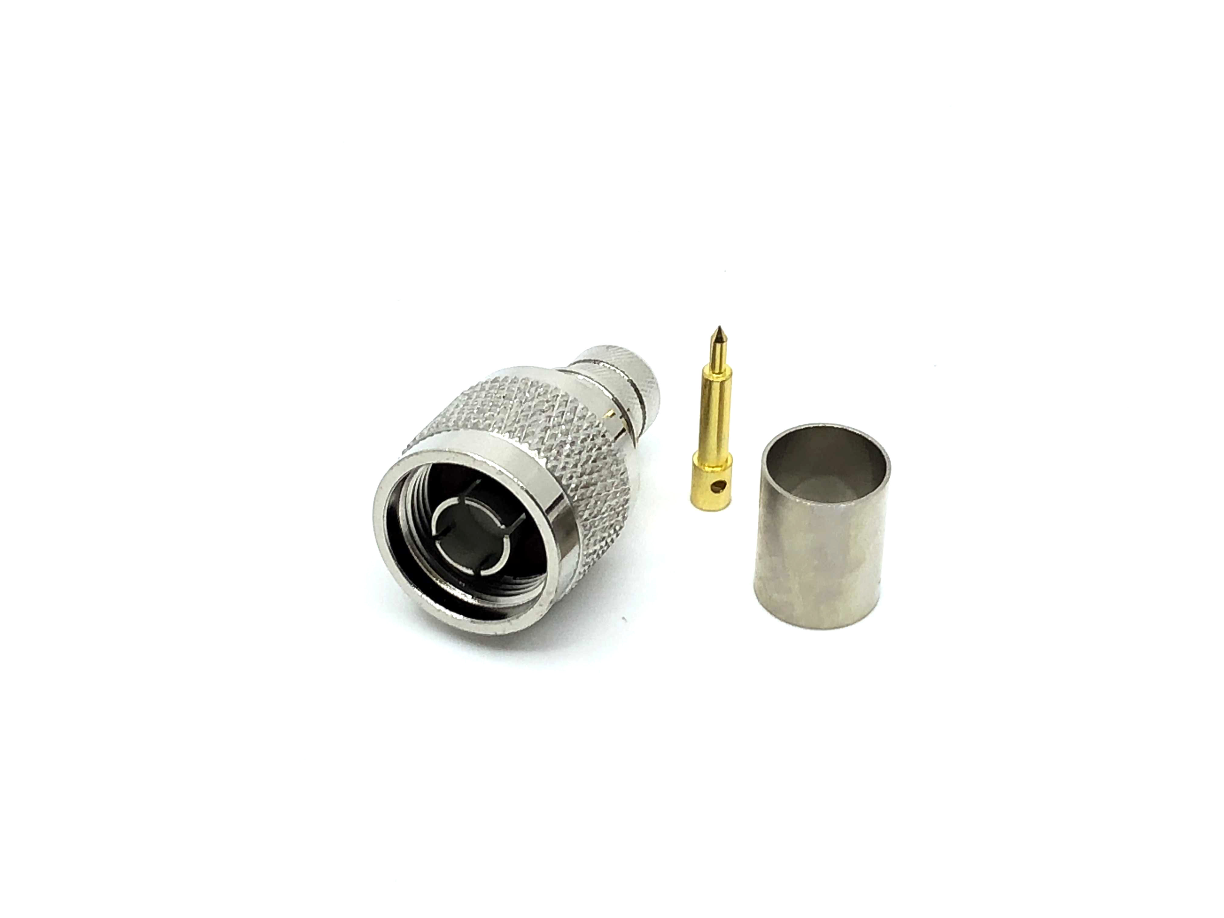 N MALE CRIMP TYPE 3 PCS