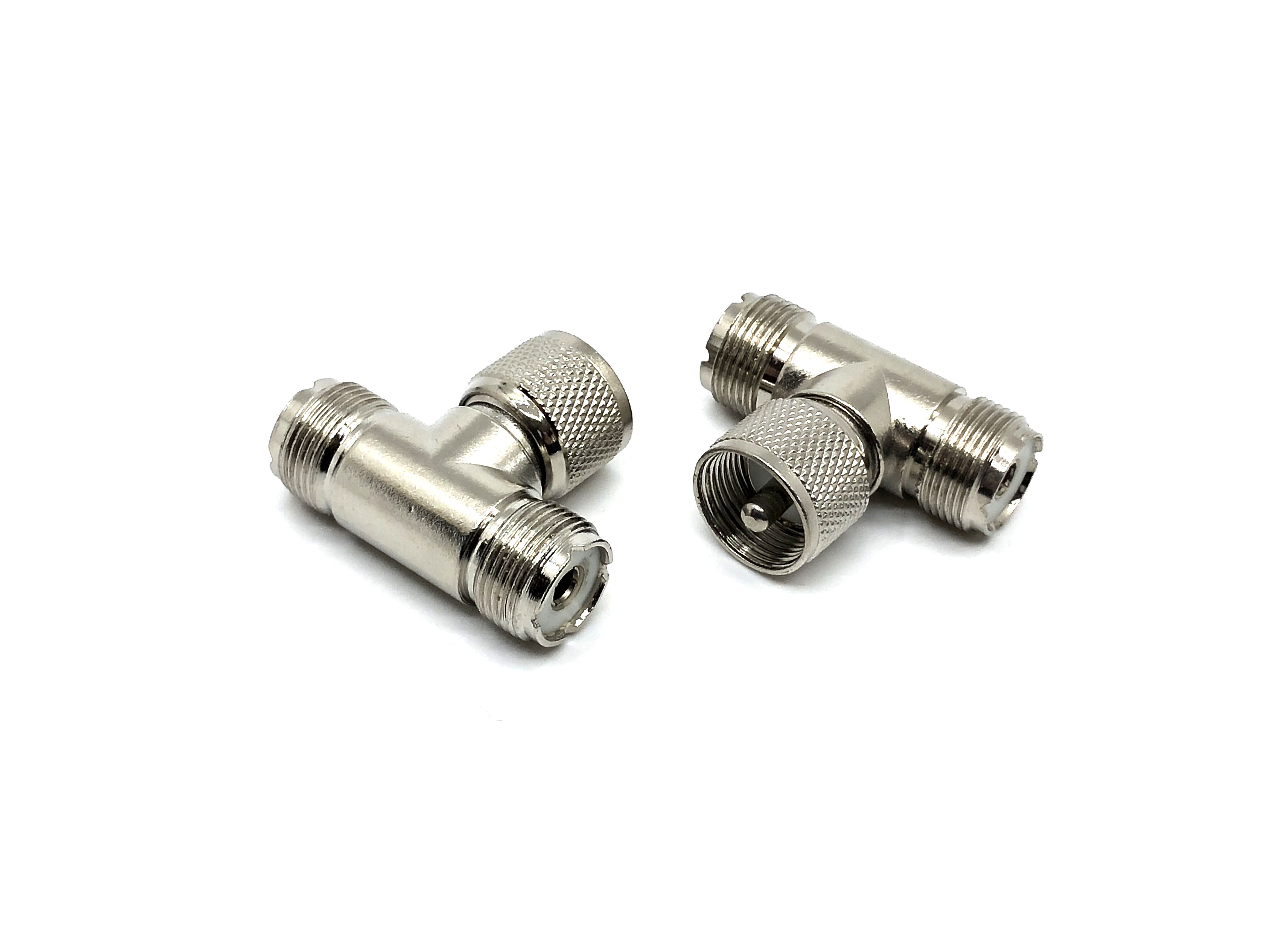 UHF MALE TO DOUBLE UHF FEMALE